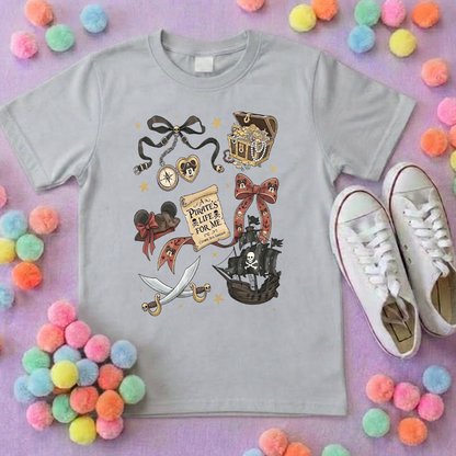 Pirates Life for Me Park Life T-Shirt, Ears, Florida, Orlando, Cruise Holidays T-Shirts, Holiday Outfits - Adults & Kids Sizes - Cotton T-Shirt
