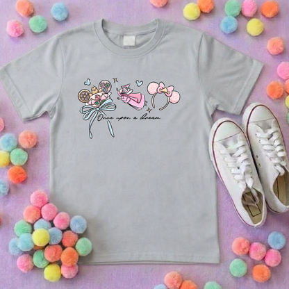 Sleeping Princess Inspired Printed T-Shirt, Princess Movie, Mouse Ears, Princess- Adults & Kids Sizes - Cotton T-Shirt