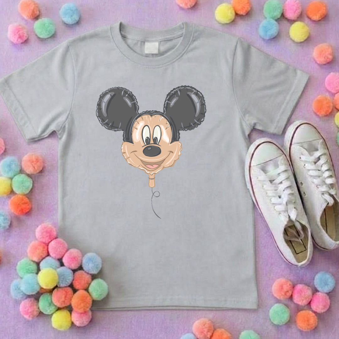 Mouse Balloon, Printed T-Shirt, Florida, Orlando, Magical World - Adults & Kids Sizes