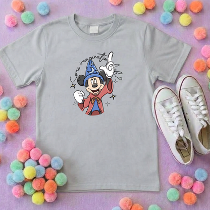 Magical Sorcerer, Some Imagination Printed T-Shirt, Florida, Orlando, Magical World - Adults & Kids Sizes