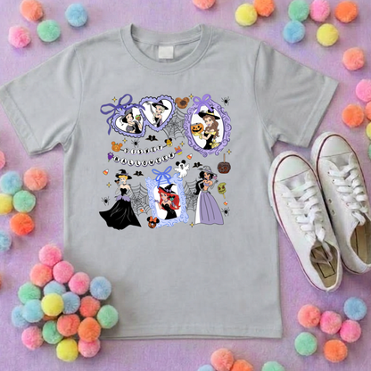 Spooky Princess Themed Halloween T-Shirt, Inspired Character T-Shirts - Adults & Kids Sizes - Cotton T-Shirt