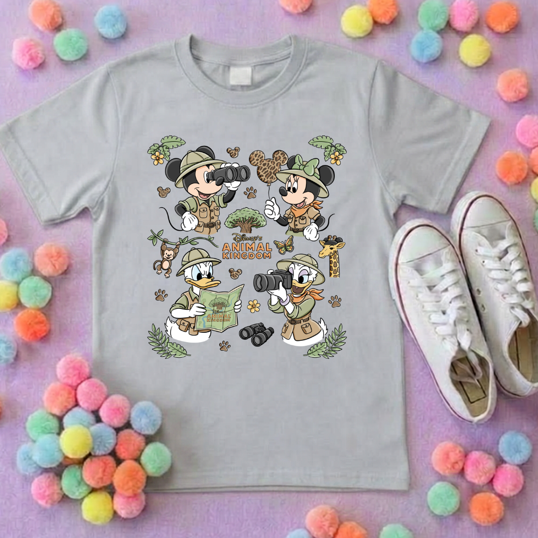 Animal Kingdom Full Art Park Life T-Shirt, Ears, Florida, Orlando, Cruise Holidays T-Shirts, Holiday Outfits - Adults & Kids Sizes - Cotton T-Shirt (Copy)
