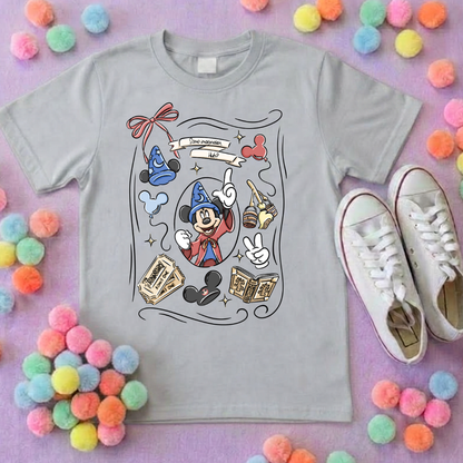 Magical Sorcerer, Full Art Printed T-Shirt, Florida, Orlando, Magical World - Adults & Kids Sizes