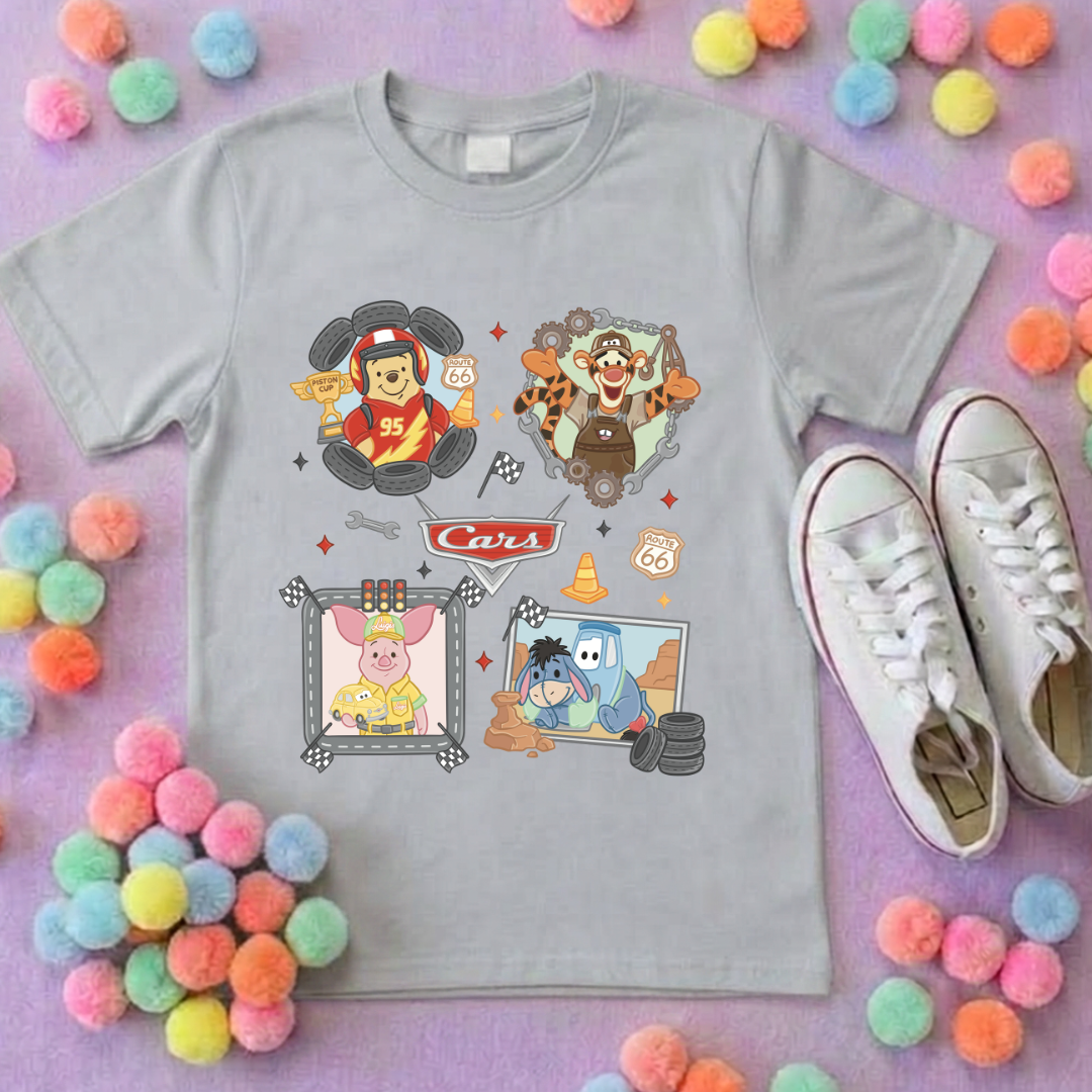 Cars Besties Park Life T-Shirt, Ears, Florida, Orlando, Cruise Holidays T-Shirts, Holiday Outfits - Adults & Kids Sizes - Cotton T-Shirt