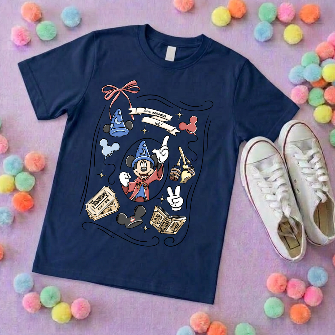 Magical Sorcerer, Full Art Printed T-Shirt, Florida, Orlando, Magical World - Adults & Kids Sizes