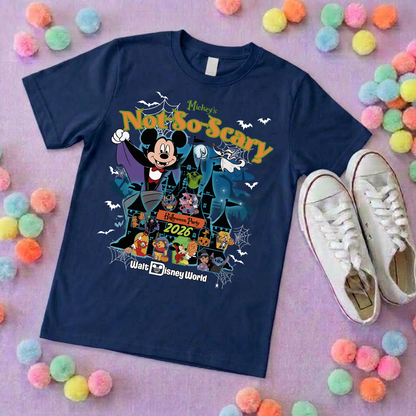 Not So Scary World Inspired Printed Sand T-Shirt, Florida, Orlando, Halloween T-Shirts, Halloween Outfits - Adults & Kids Sizes - Cotton T-Shirt
