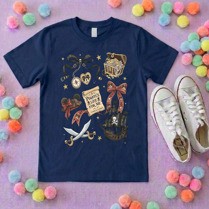 Pirates Life for Me Park Life T-Shirt, Ears, Florida, Orlando, Cruise Holidays T-Shirts, Holiday Outfits - Adults & Kids Sizes - Cotton T-Shirt