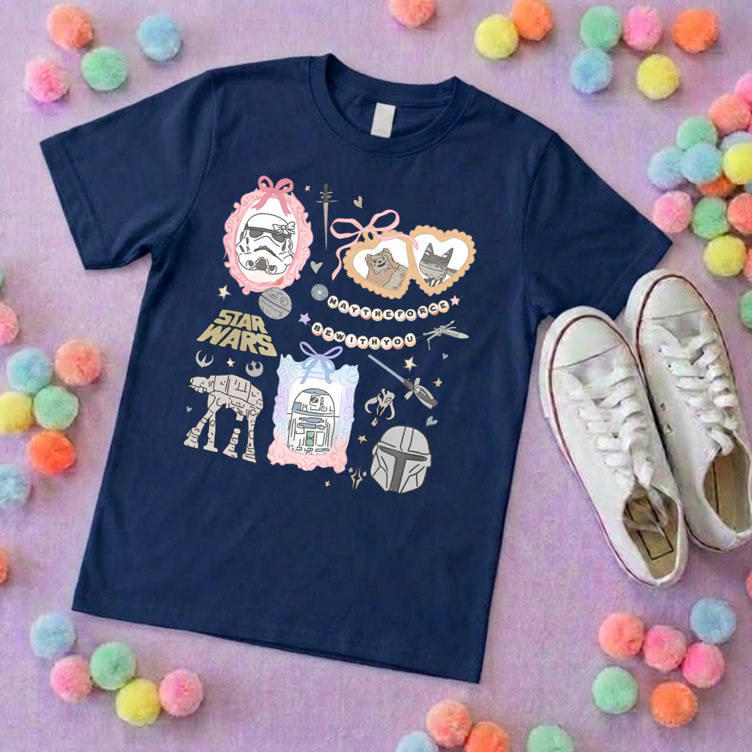 Galaxy Friends Park Life T-Shirt, Ears, Florida, Orlando, Cruise Holidays T-Shirts, Holiday Outfits - Adults & Kids Sizes - Cotton T-Shirts