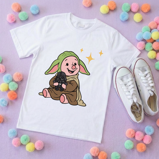 Galaxy Piglet Park Life T-Shirt, Ears, Florida, Orlando, Cruise Holidays T-Shirts, Holiday Outfits - Adults & Kids Sizes - Cotton T-Shirt