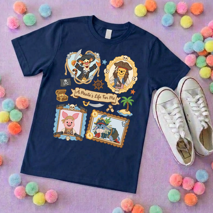 Pirate Besties Park Life T-Shirt, Ears, Florida, Orlando, Cruise Holidays T-Shirts, Holiday Outfits - Adults & Kids Sizes - Cotton T-Shirt