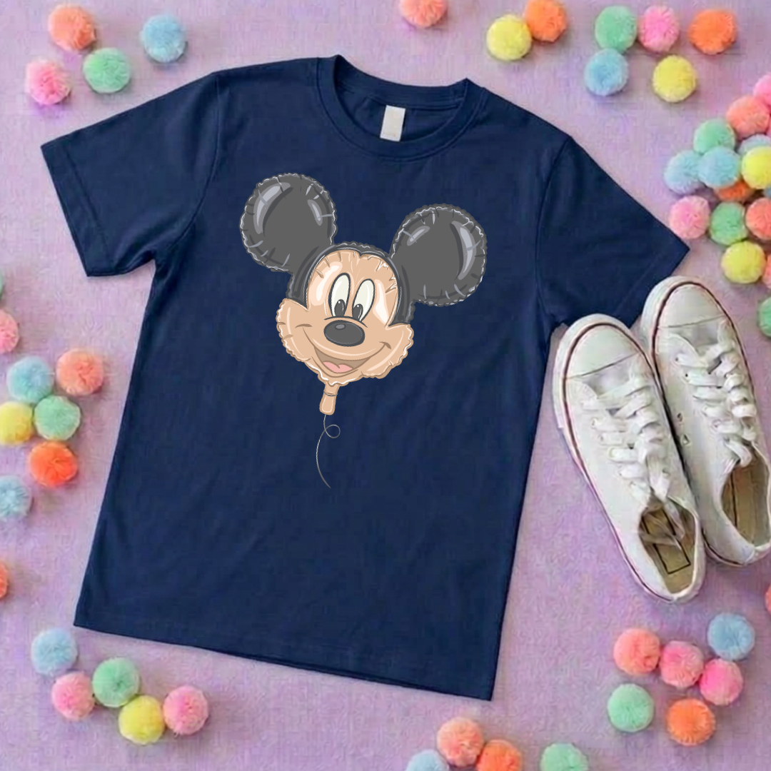 Mouse Balloon, Printed T-Shirt, Florida, Orlando, Magical World - Adults & Kids Sizes