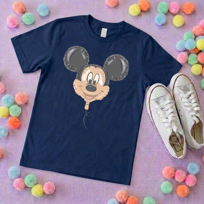 Mouse Balloon, Printed T-Shirt, Florida, Orlando, Magical World - Adults & Kids Sizes