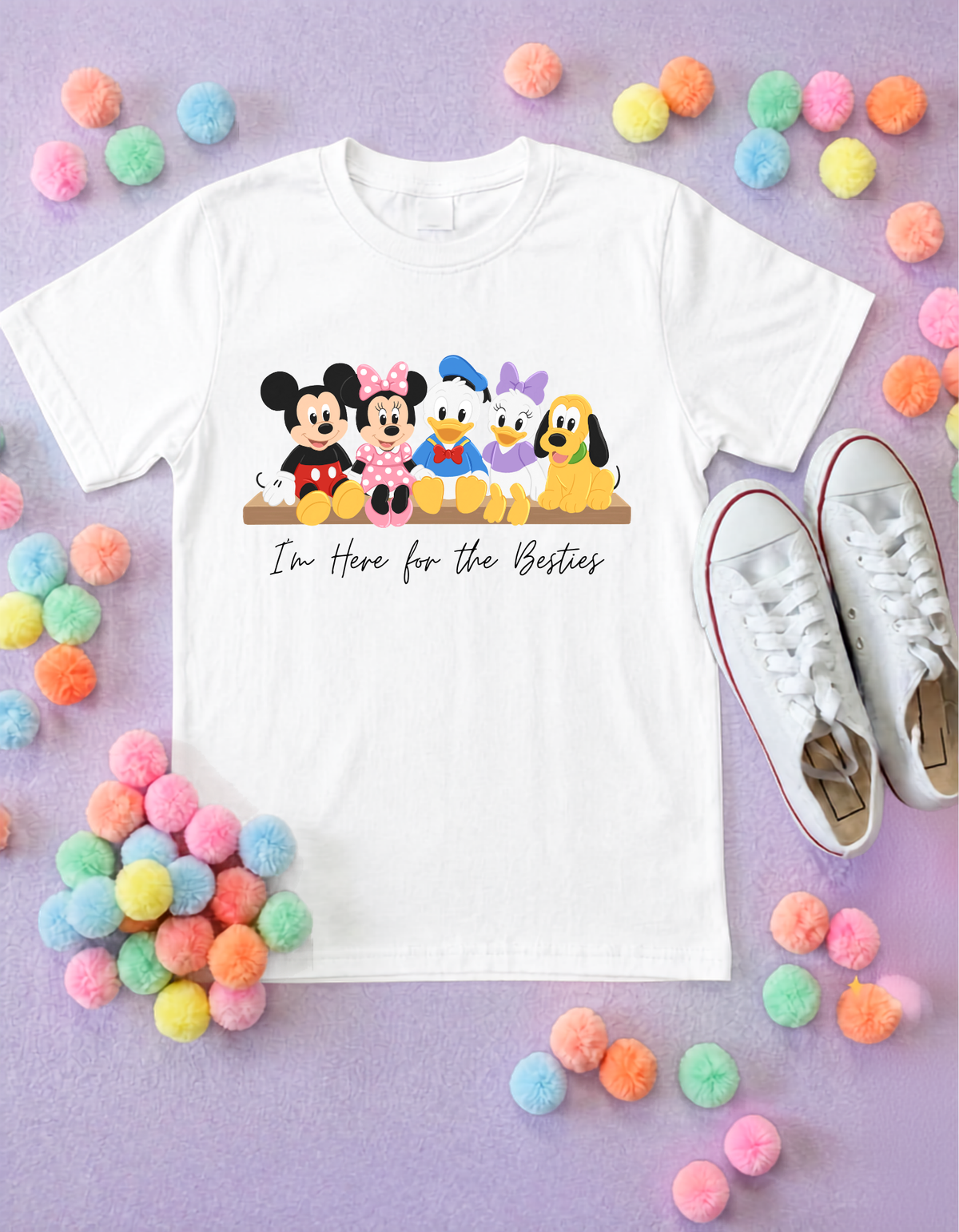 Shelf Besties T-Shirt, Ears, Florida, Orlando, Cruise Holidays T-Shirts, Holiday Outfits - Adults & Kids Sizes - Cotton T-Shirt