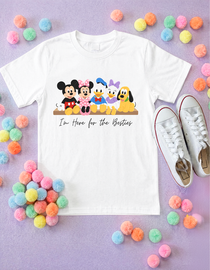 Shelf Besties T-Shirt, Ears, Florida, Orlando, Cruise Holidays T-Shirts, Holiday Outfits - Adults & Kids Sizes - Cotton T-Shirt