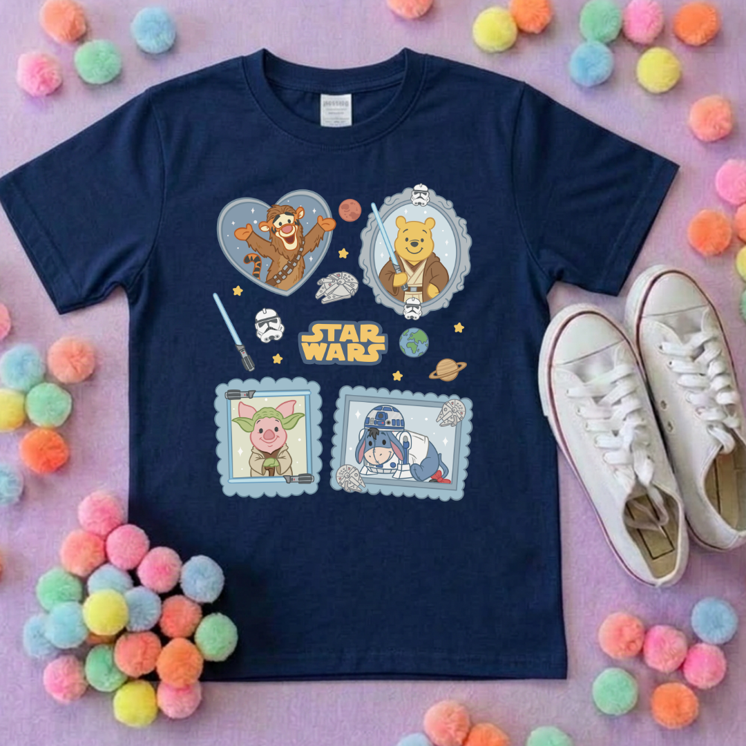 Galaxy Friends Park Life T-Shirt, Ears, Florida, Orlando, Cruise Holidays T-Shirts, Holiday Outfits - Adults & Kids Sizes - Cotton T-Shirt