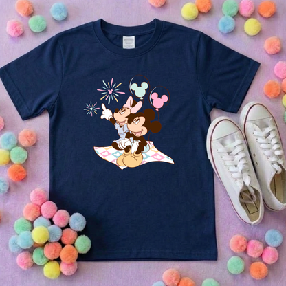 Firework Friends, Park Life T-Shirt, Ears, Florida, Orlando, Cruise Holidays T-Shirts, Holiday Outfits - Adults & Kids Sizes - Cotton T-Shirt