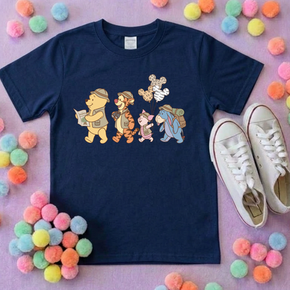 Pooh Animal Kingdom Safari Park Life T-Shirt, Ears, Florida, Orlando, Cruise Holidays T-Shirts, Holiday Outfits - Adults & Kids Sizes - Cotton T-Shirt