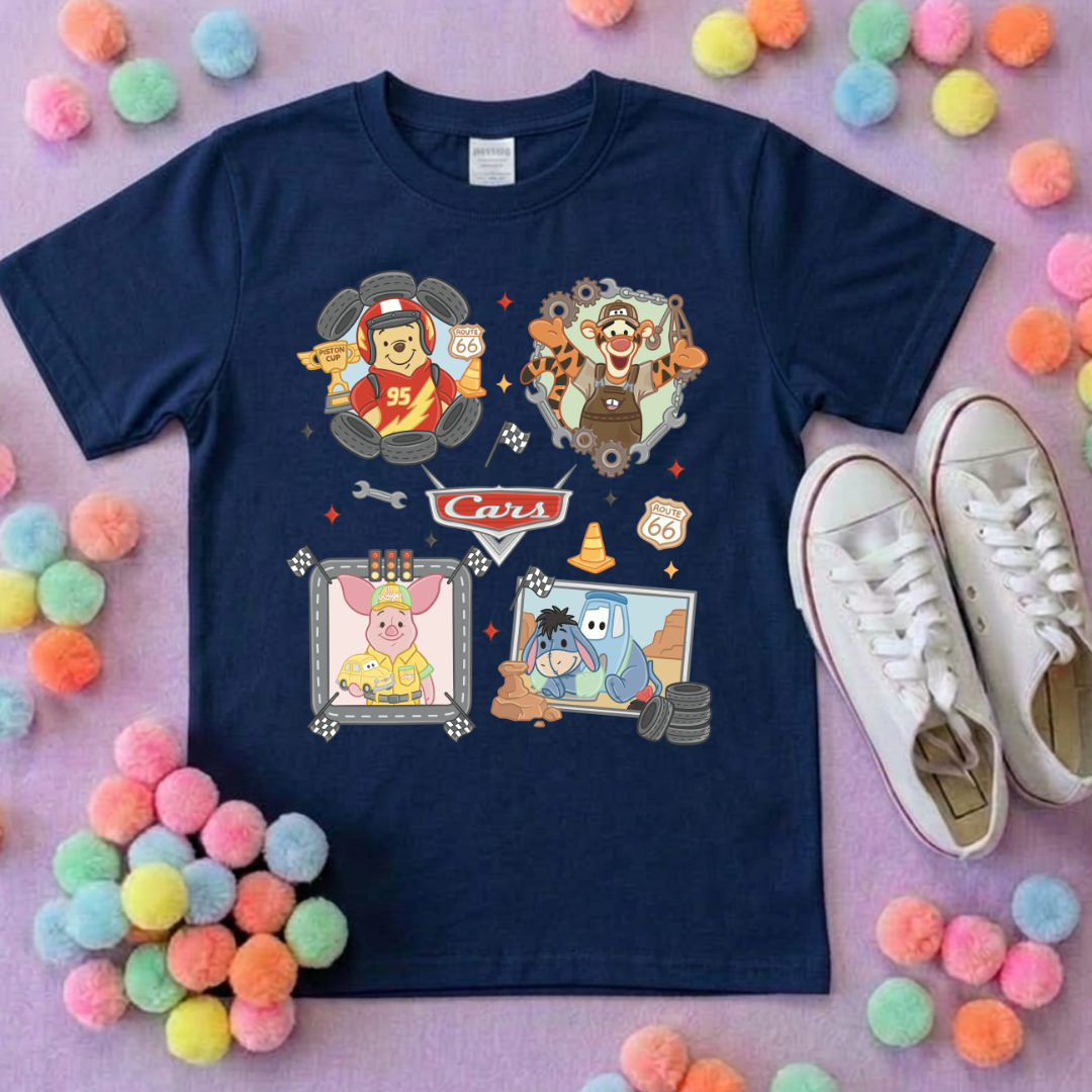 Cars Besties Park Life T-Shirt, Ears, Florida, Orlando, Cruise Holidays T-Shirts, Holiday Outfits - Adults & Kids Sizes - Cotton T-Shirt
