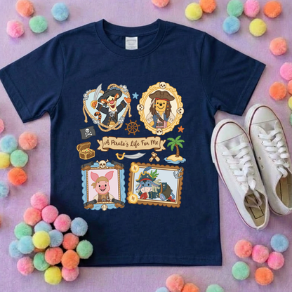 Pirate Besties Park Life T-Shirt, Ears, Florida, Orlando, Cruise Holidays T-Shirts, Holiday Outfits - Adults & Kids Sizes - Cotton T-Shirt