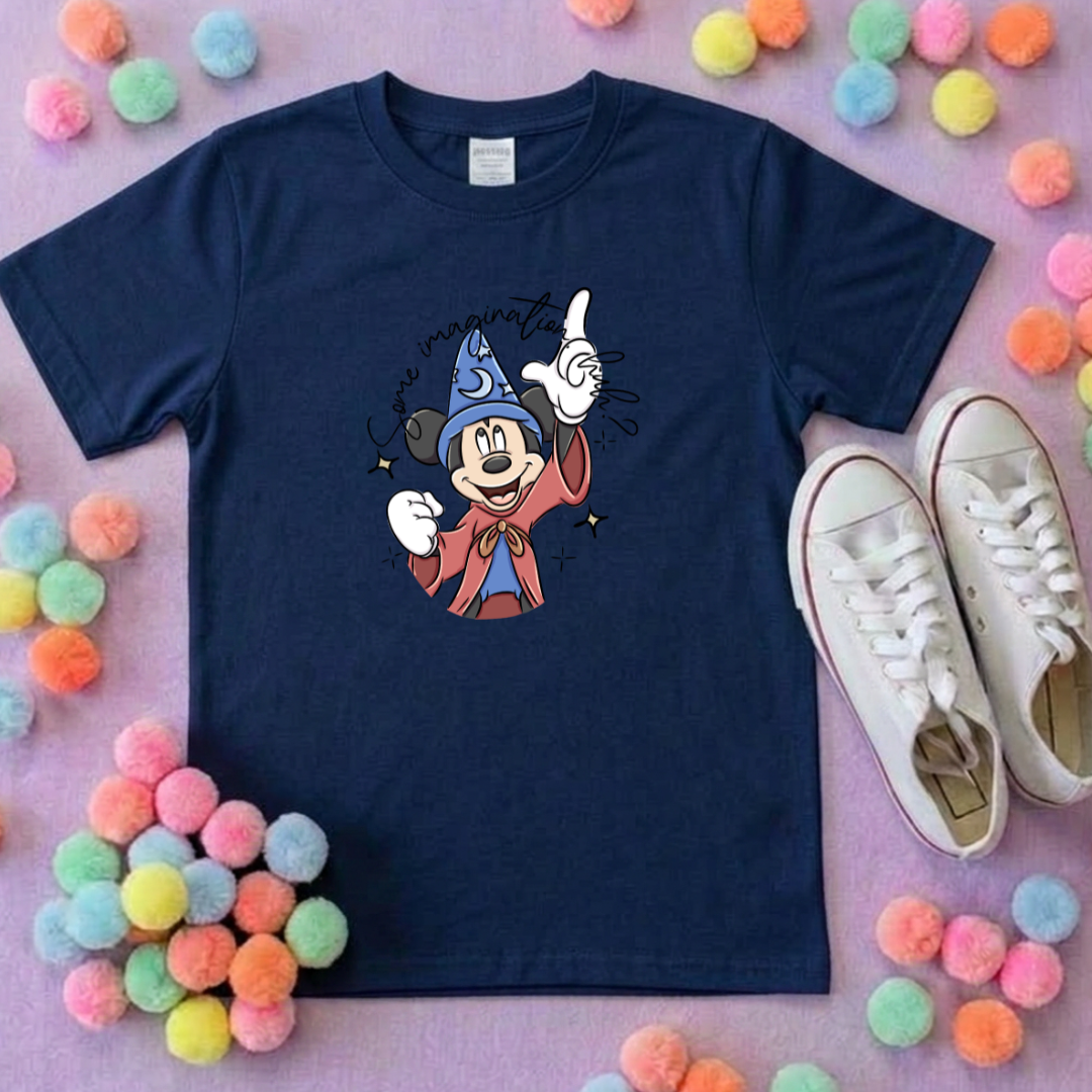 Magical Sorcerer, Some Imagination Printed T-Shirt, Florida, Orlando, Magical World - Adults & Kids Sizes