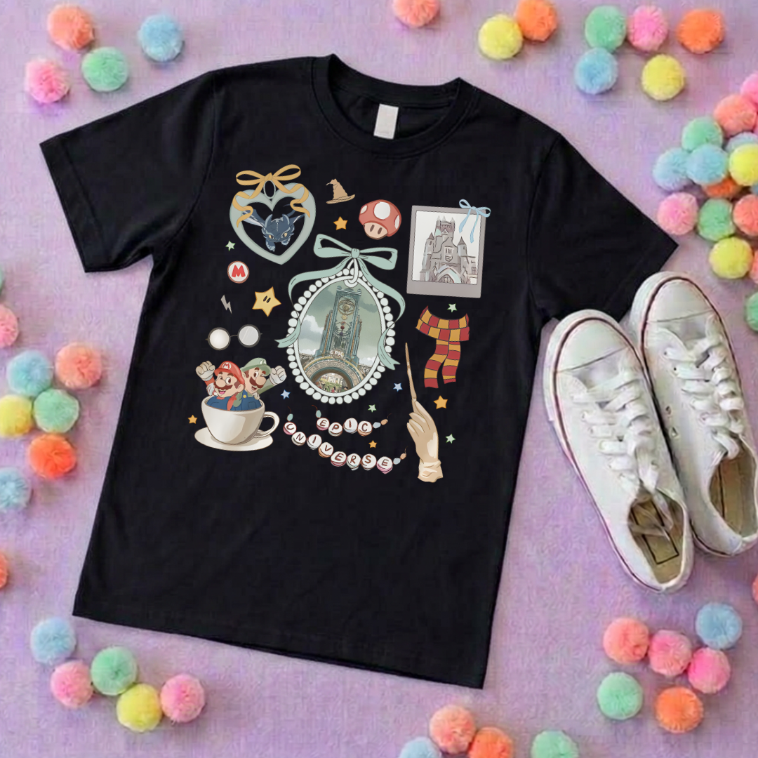 Universe Epic Inspired Printed T-Shirt, Theme Park, Orlando, Inspired Character T-Shirts - Adults & Kids Sizes - Cotton T-Shirt