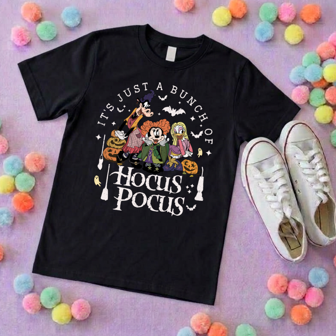 Pocus Hocus Inspired Printed Sand T-Shirt, Florida, Orlando, Halloween T-Shirts, Halloween Outfits - Adults & Kids Sizes - Cotton T-Shirt