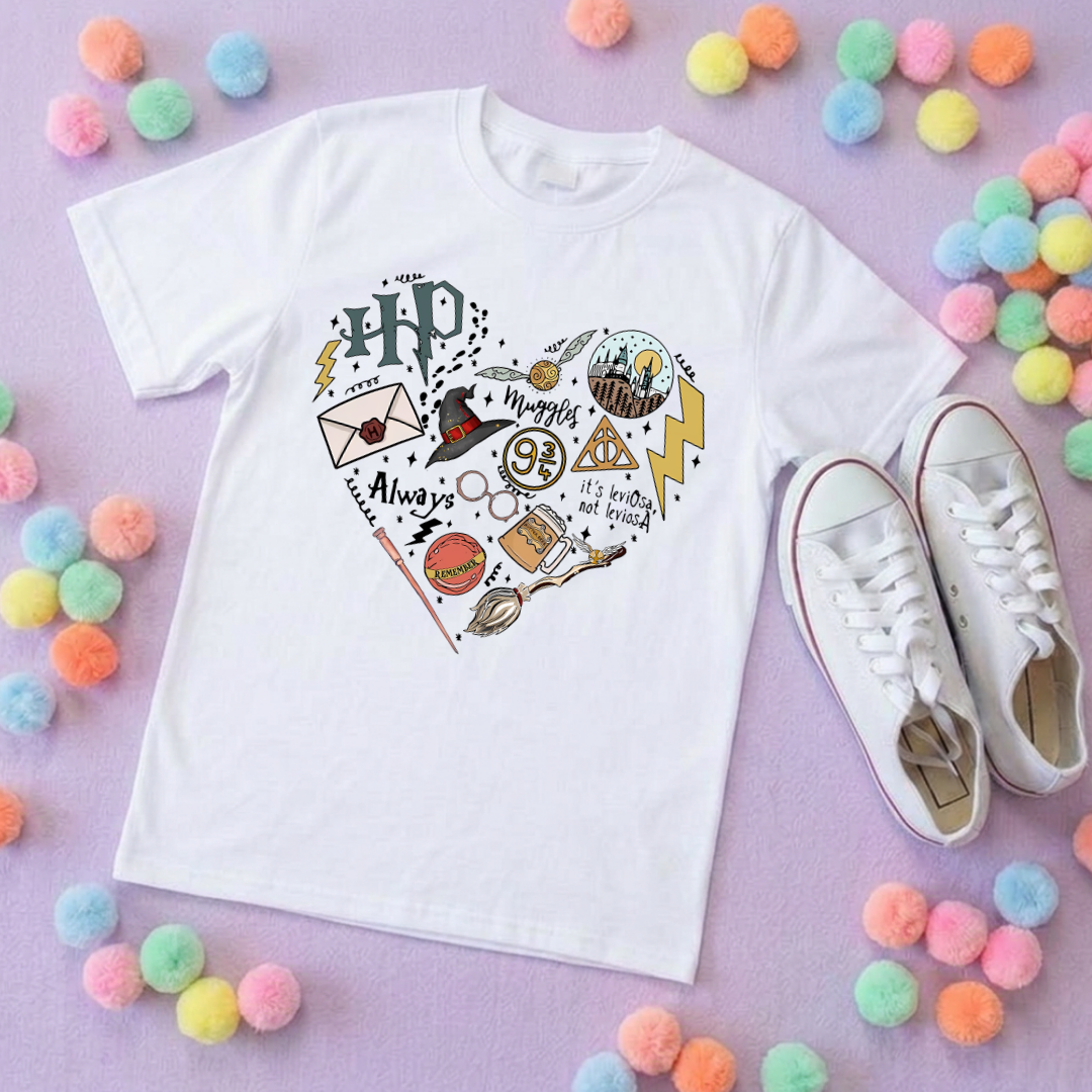 Harry Potter Inspired Printed T-Shirt, Theme Park, Orlando, Inspired Character T-Shirts - Adults & Kids Sizes - Cotton T-Shirt