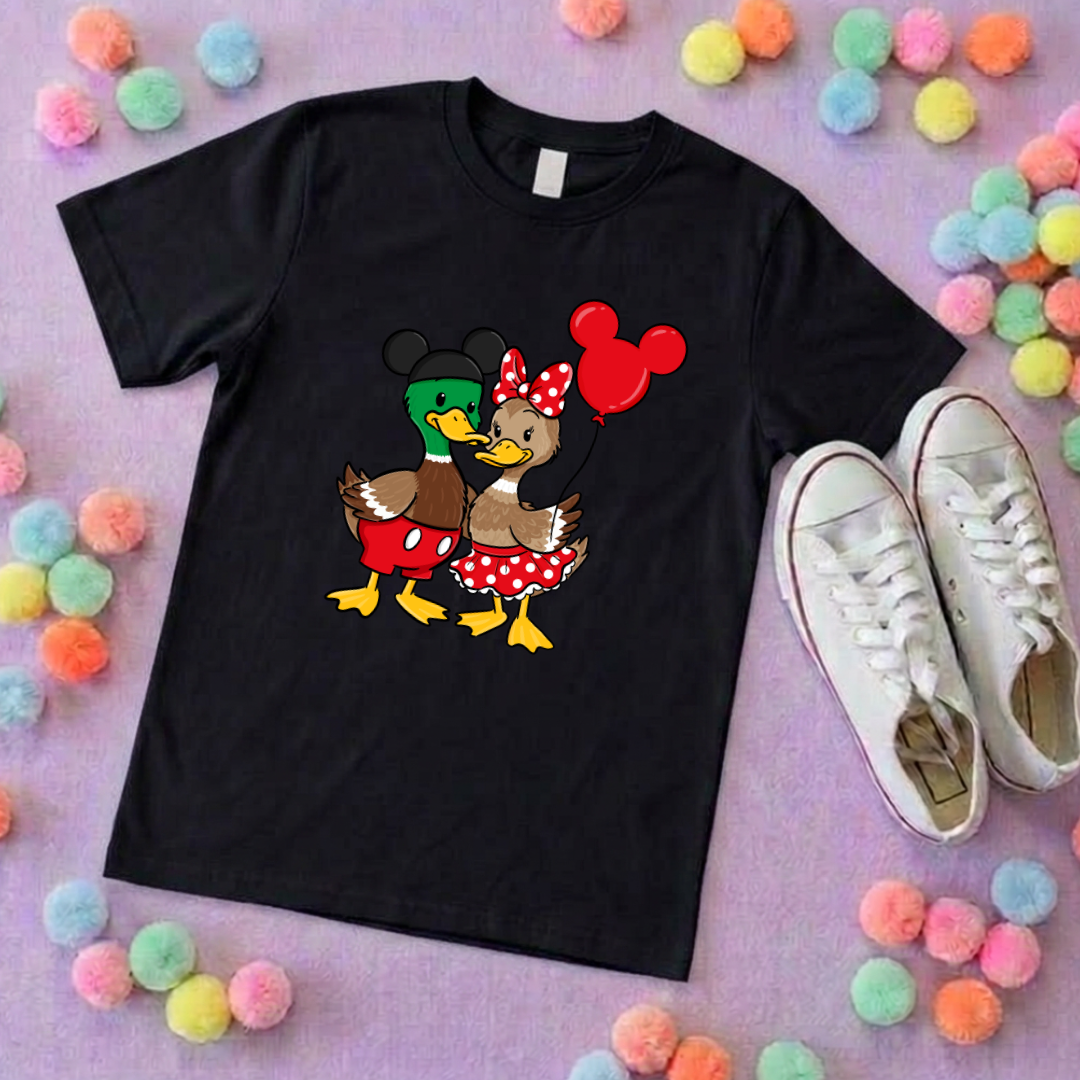 Park Ducks Duo, Park Life T-Shirt, Ears, Florida, Orlando, Cruise Holidays T-Shirts, Holiday Outfits - Adults & Kids Sizes - Cotton T-Shirt