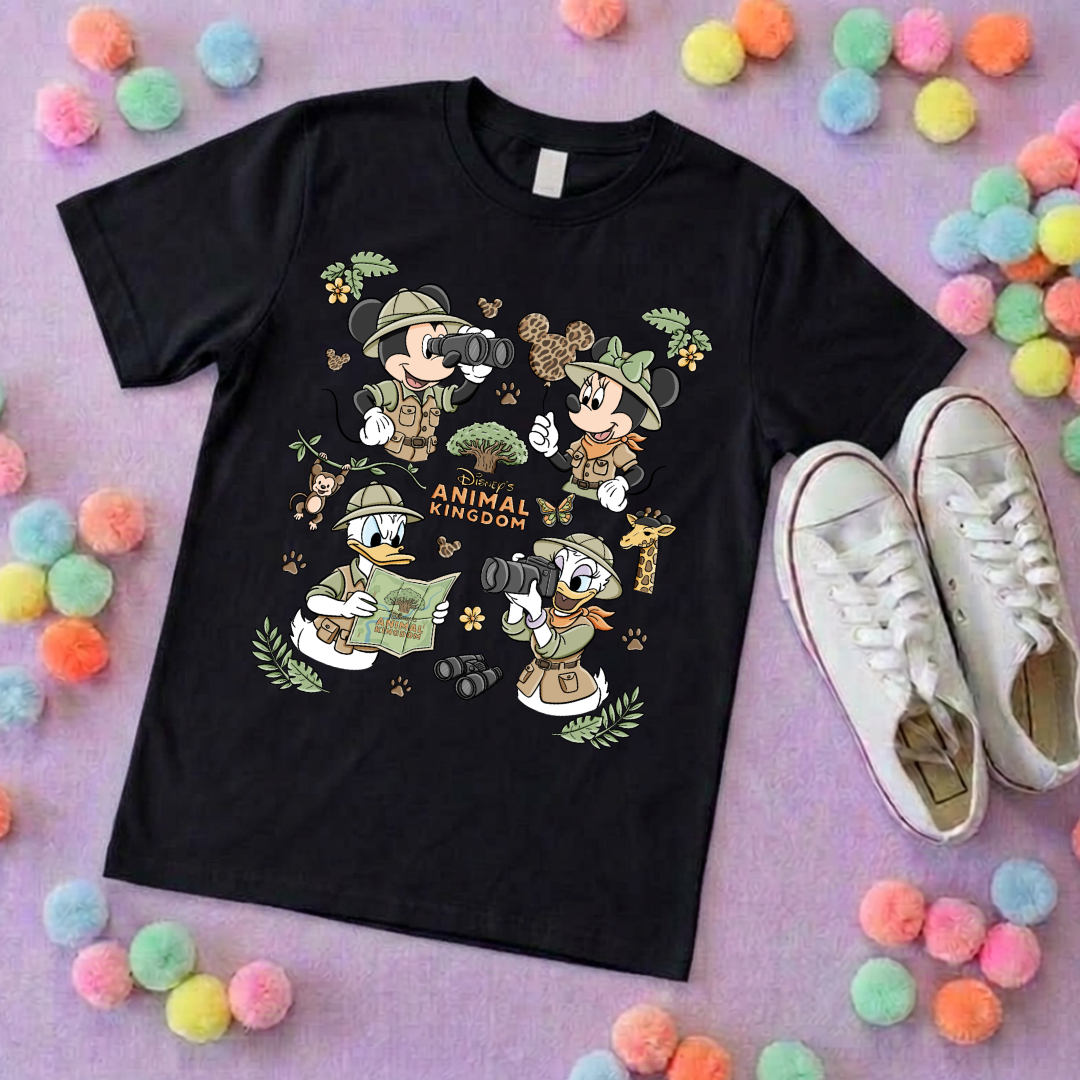 Animal Kingdom Full Art Park Life T-Shirt, Ears, Florida, Orlando, Cruise Holidays T-Shirts, Holiday Outfits - Adults & Kids Sizes - Cotton T-Shirt (Copy)