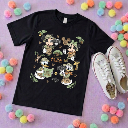 Animal Kingdom Full Art Park Life T-Shirt, Ears, Florida, Orlando, Cruise Holidays T-Shirts, Holiday Outfits - Adults & Kids Sizes - Cotton T-Shirt (Copy)