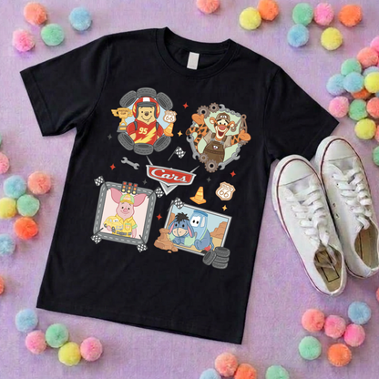 Cars Besties Park Life T-Shirt, Ears, Florida, Orlando, Cruise Holidays T-Shirts, Holiday Outfits - Adults & Kids Sizes - Cotton T-Shirt