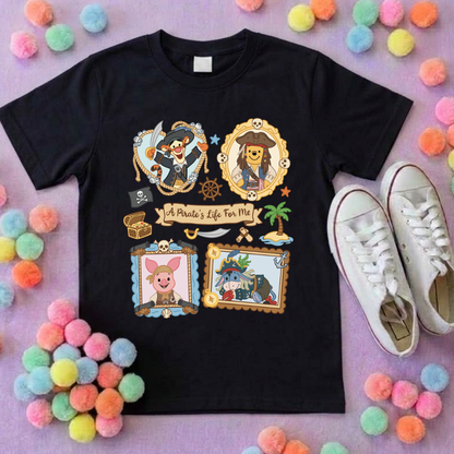 Pirate Besties Park Life T-Shirt, Ears, Florida, Orlando, Cruise Holidays T-Shirts, Holiday Outfits - Adults & Kids Sizes - Cotton T-Shirt