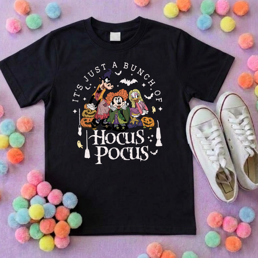 Pocus Hocus Inspired Printed Sand T-Shirt, Florida, Orlando, Halloween T-Shirts, Halloween Outfits - Adults & Kids Sizes - Cotton T-Shirt