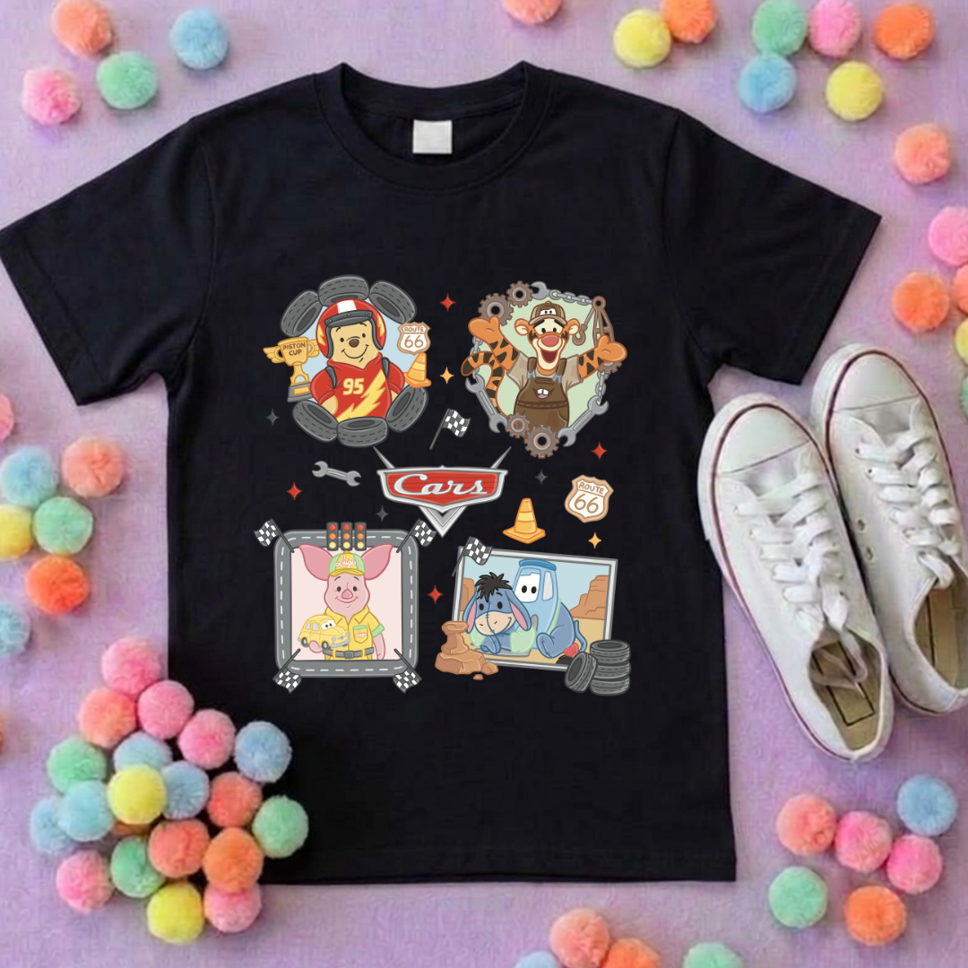 Cars Besties Park Life T-Shirt, Ears, Florida, Orlando, Cruise Holidays T-Shirts, Holiday Outfits - Adults & Kids Sizes - Cotton T-Shirt