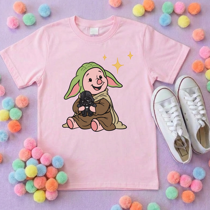 Galaxy Piglet Park Life T-Shirt, Ears, Florida, Orlando, Cruise Holidays T-Shirts, Holiday Outfits - Adults & Kids Sizes - Cotton T-Shirt