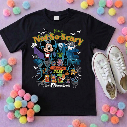 Not So Scary World Inspired Printed Sand T-Shirt, Florida, Orlando, Halloween T-Shirts, Halloween Outfits - Adults & Kids Sizes - Cotton T-Shirt