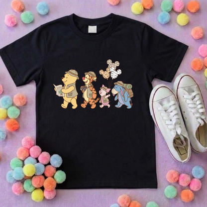 Pooh Animal Kingdom Safari Park Life T-Shirt, Ears, Florida, Orlando, Cruise Holidays T-Shirts, Holiday Outfits - Adults & Kids Sizes - Cotton T-Shirt
