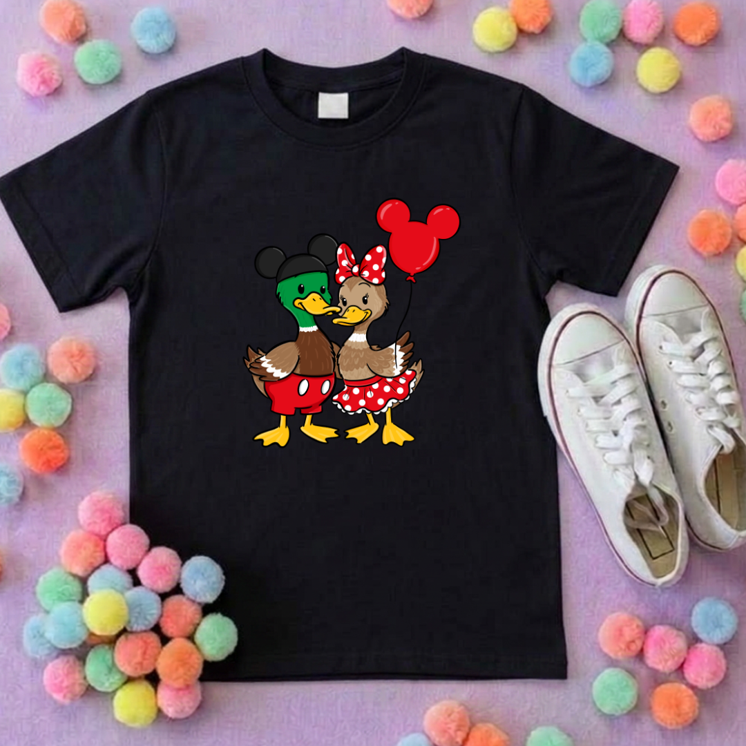 Park Ducks Duo, Park Life T-Shirt, Ears, Florida, Orlando, Cruise Holidays T-Shirts, Holiday Outfits - Adults & Kids Sizes - Cotton T-Shirt