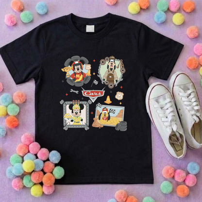Cars Mouse Besties Park Life T-Shirt, Ears, Florida, Orlando, Cruise Holidays T-Shirts, Holiday Outfits - Adults & Kids Sizes - Cotton T-Shirt