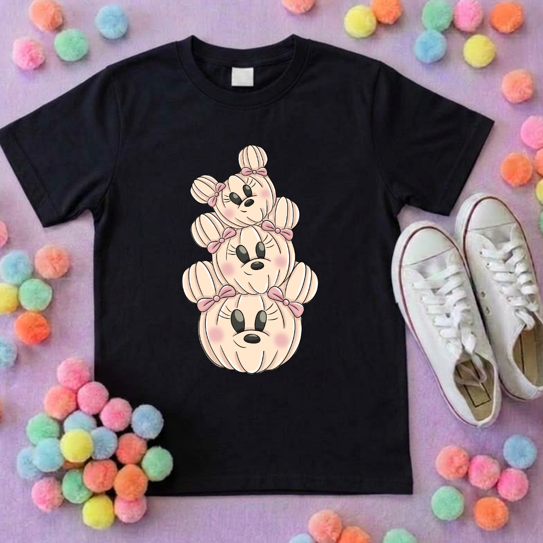 Cute Pumpkin Mouse T-Shirt, Ears, Florida, Orlando, Halloween T-Shirts, Pumpkin Halloween Outfits - Adults & Kids Sizes - Cotton T-Shirt