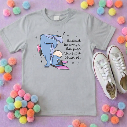 Could be Worse Eeyore Park Life T-Shirt, Ears, Florida, Orlando, Cruise Holidays T-Shirts, Holiday Outfits - Adults & Kids Sizes - Cotton T-Shirt