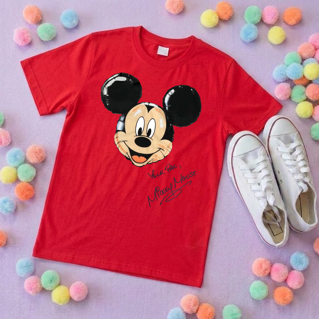Magical Kingdom, Mouse Balloon, Printed T-Shirt, Florida, Orlando, Magical World - Adults & Kids Sizes