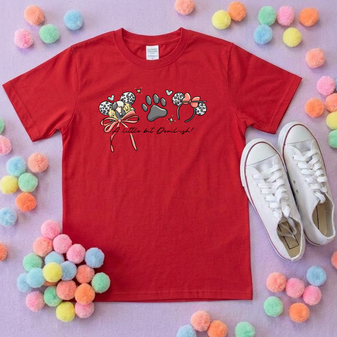 Villain Inspired Printed T-Shirt, Under the Sea, Hello Beastie, De-vil, Villains Theme - Adults & Kids Sizes - Cotton T-Shirt