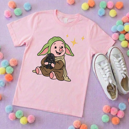 Galaxy Piglet Park Life T-Shirt, Ears, Florida, Orlando, Cruise Holidays T-Shirts, Holiday Outfits - Adults & Kids Sizes - Cotton T-Shirt