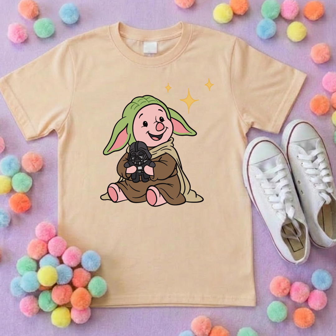 Galaxy Piglet Park Life T-Shirt, Ears, Florida, Orlando, Cruise Holidays T-Shirts, Holiday Outfits - Adults & Kids Sizes - Cotton T-Shirt