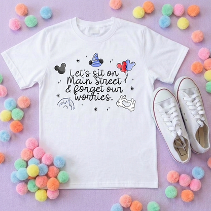 Mainstreet Park Life T-Shirt, Ears, Florida, Orlando, Cruise Holidays T-Shirts, Holiday Outfits - Adults & Kids Sizes - Cotton T-Shirt
