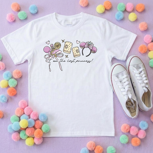 Rapunzel Princess Tower Inspired Printed T-Shirt, Princess Movie, Mouse Ears, Golden Hair Princess- Adults & Kids Sizes - Cotton T-Shirt