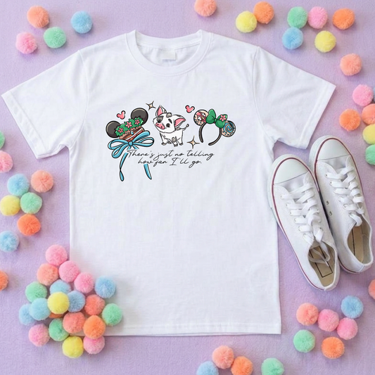 Moana and Friends Ears, Polynesian Hotel Theme Inspired T-Shirts, Inspired Printed T-Shirt, Princess Movie, Princess- Adults & Kids Sizes - Cotton T-Shirt