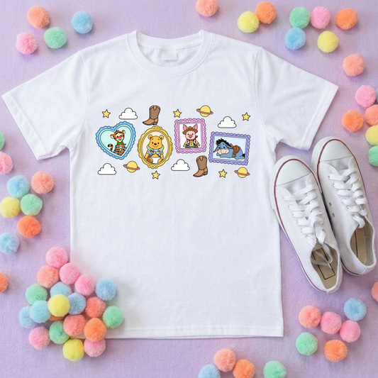 Pooh Toys Story Besties Park Life T-Shirt, Ears, Florida, Orlando, Cruise Holidays T-Shirts, Holiday Outfits - Adults & Kids Sizes - Cotton T-Shirt