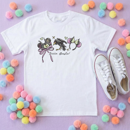 Villain Inspired Printed T-Shirt, Under the Sea, Hello Beastie, De-vil, Villains Theme - Adults & Kids Sizes - Cotton T-Shirt